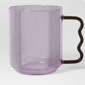 2!!!! ROOM ESSENTIALS NWT berry/pink glass mug -15oz